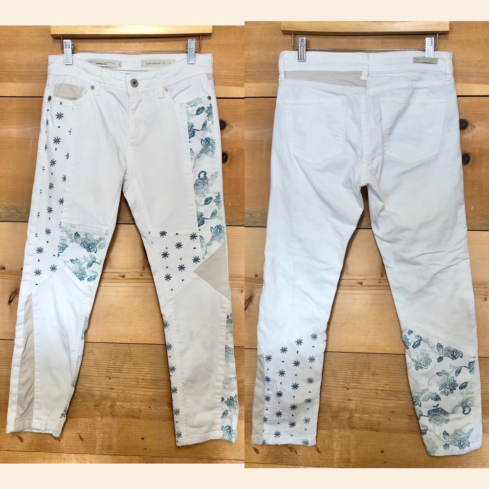 Pilcro Patterned Patchwork Slim Straight Floral B… - image 1